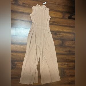 Discreet Ribbed Beige Jumpsuit Orange/Rust NWT FINAL MARK down